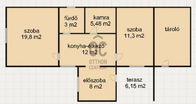 Eladó családi ház, Esztergályhorvátiban 12.9 M Ft, 2 szobás