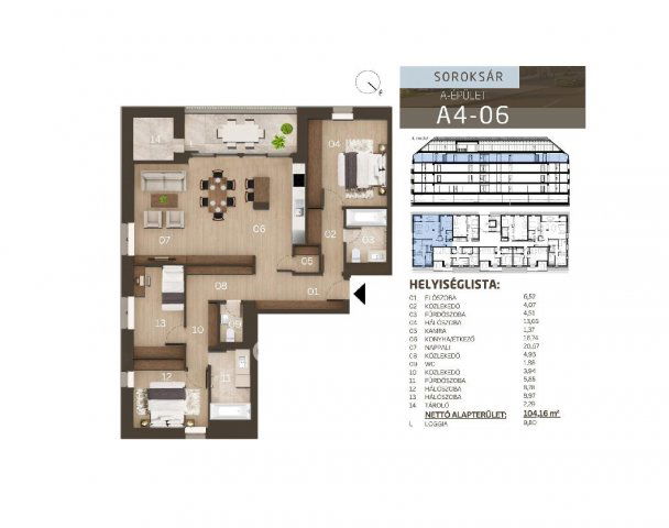 Eladó téglalakás, Budapesten, XXIII. kerületben 126.56 M Ft