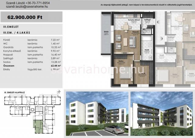 Eladó téglalakás, Szombathelyen 62.9 M Ft / költözzbe.hu