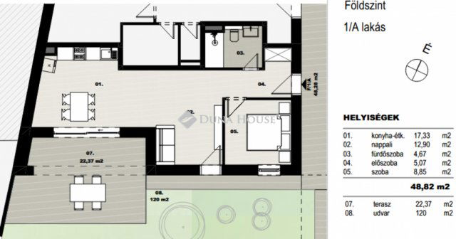 Eladó téglalakás, Debrecenben 75 M Ft, 2 szobás
