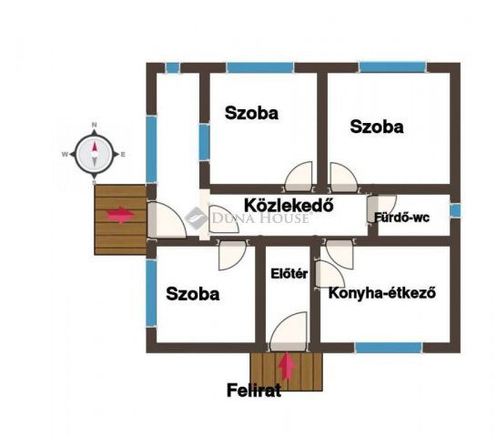 Eladó családi ház, Kétújfalun 24.99 M Ft, 3 szobás