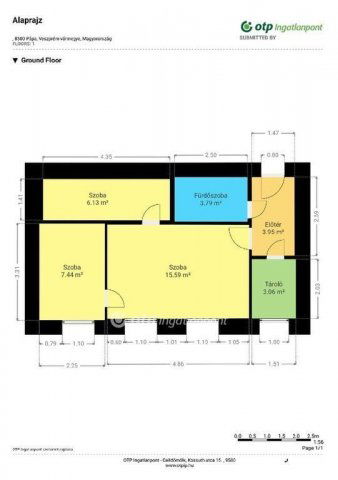 Eladó téglalakás, Pápán 29.9 M Ft, 1+2 szobás