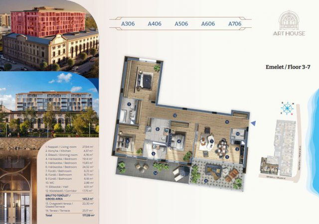 Eladó téglalakás, Budapesten, XIII. kerületben 549.66 M Ft