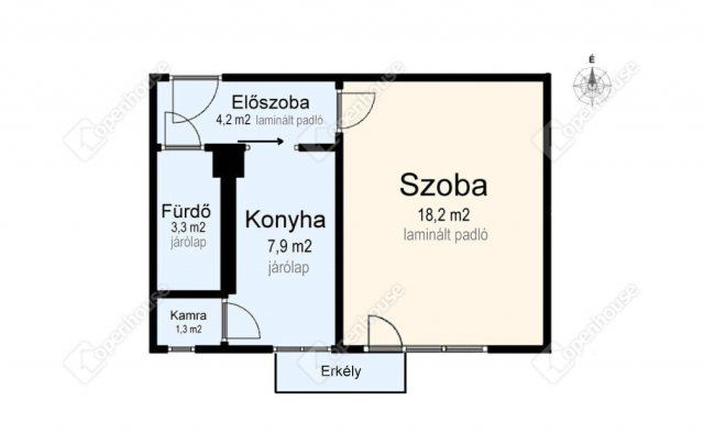 Eladó téglalakás, Miskolcon 23.5 M Ft, 1 szobás