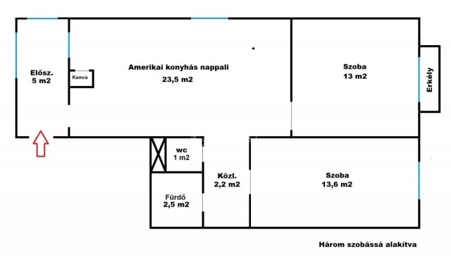 Eladó panellakás, Budapesten, XIV. kerületben 76.5 M Ft, 3 szobás