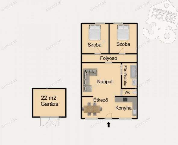 Eladó téglalakás, Kecskeméten 47.49 M Ft, 3 szobás