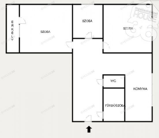 Eladó panellakás, Kecskeméten 53.99 M Ft, 3 szobás