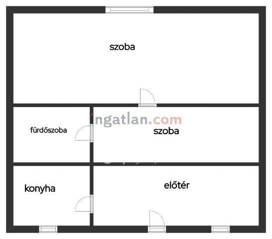Eladó téglalakás, Újszászon 5.9 M Ft, 1+1 szobás