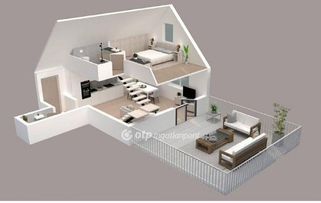 Eladó téglalakás, Nagykanizsán 54.5 M Ft, 1+1 szobás