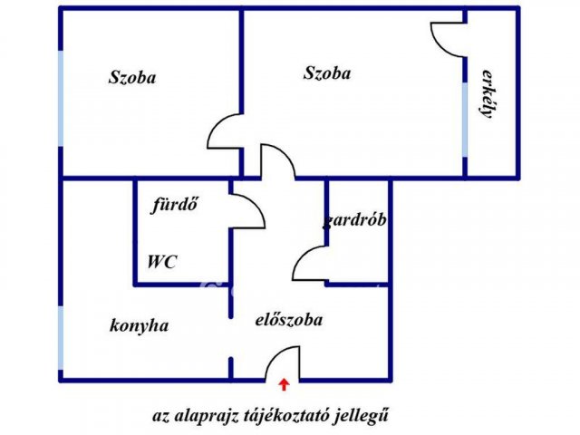 Eladó téglalakás, Szegeden 55 M Ft, 2 szobás