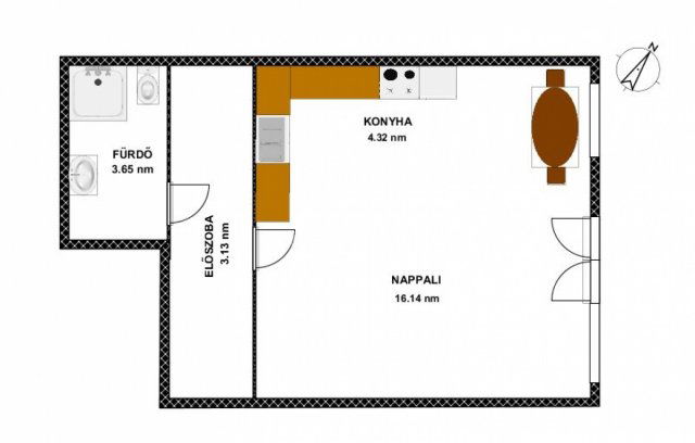 Kiadó téglalakás, albérlet, Budapesten, XIII. kerületben