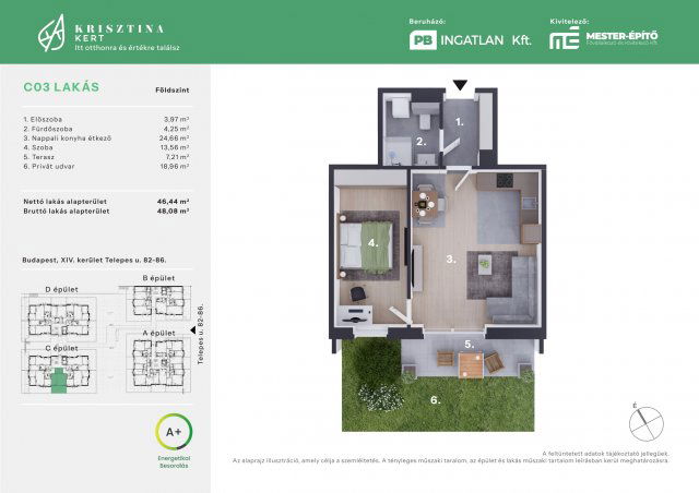 Eladó téglalakás, Budapesten, XIV. kerületben, Telepes utcában