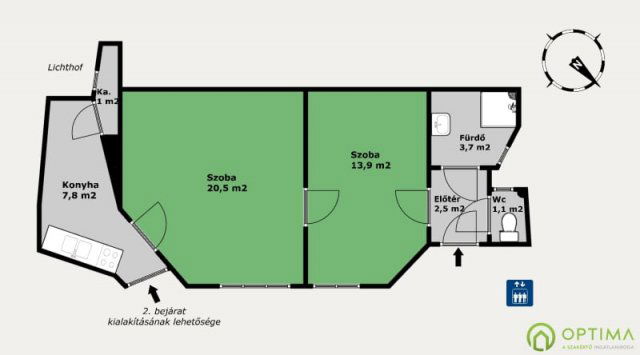 Eladó téglalakás, Budapesten, VII. kerületben 76.5 M Ft