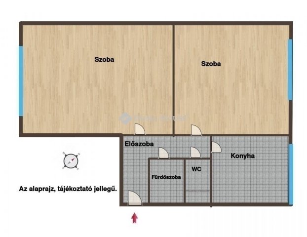 Eladó panellakás, Vácon 57 M Ft, 2 szobás / költözzbe.hu