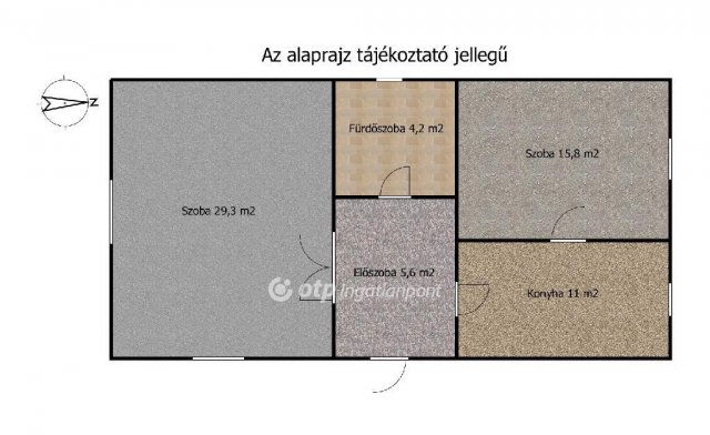 Eladó családi ház, Dömsödön 13.9 M Ft, 2 szobás