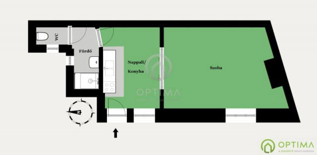 Eladó téglalakás, VIII. kerületben, Molnár Ferenc téren