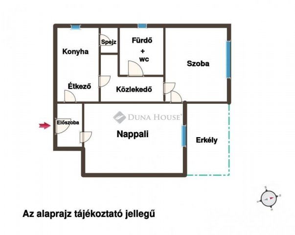 Eladó téglalakás, Tatabányán 39.9 M Ft, 2 szobás