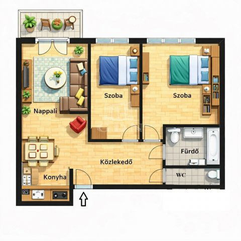 Eladó téglalakás, Budapesten, XIV. kerületben 110 M Ft, 3 szobás