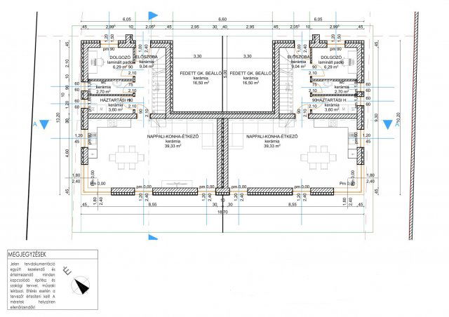 Eladó ikerház, Vecsésen 130 M Ft, 4+1 szobás