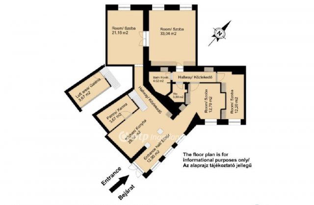 Eladó téglalakás, Budapesten, VI. kerületben 350 M Ft, 3 szobás