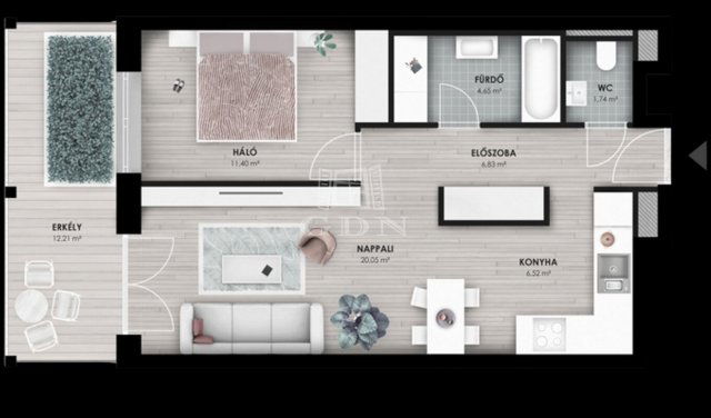 Eladó téglalakás, Budapesten, XI. kerületben 78.675 M Ft