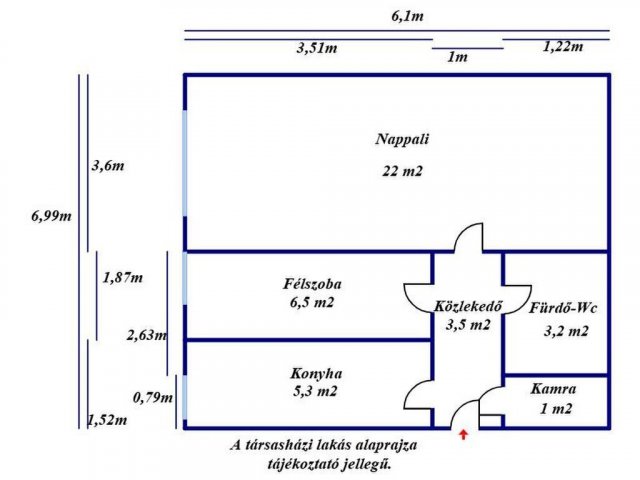 Eladó téglalakás, Szolnokon 29.9 M Ft, 1+1 szobás