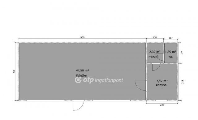 Eladó üzlethelyiség, Budapesten, VII. kerületben 67.9 M Ft