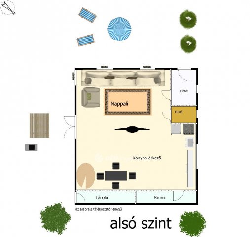 Eladó családi ház, Dunaharasztin 99 M Ft, 1+2 szobás