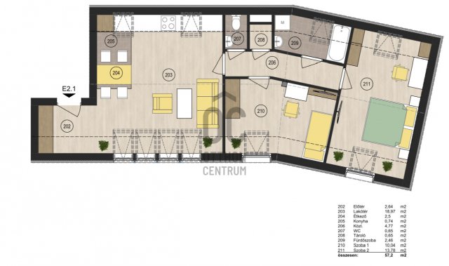 Eladó téglalakás, Debrecenben 72.3 M Ft, 3 szobás
