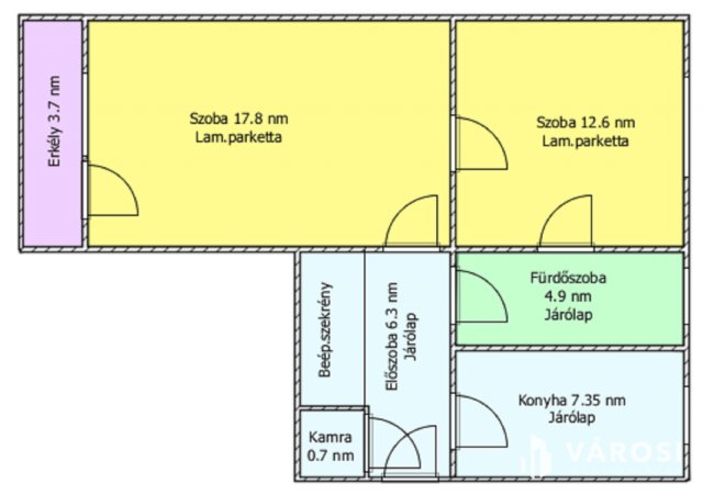 Eladó téglalakás, Salgótarjánban 16.5 M Ft, 2 szobás