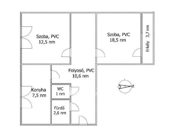 Eladó panellakás, Salgótarjánban 7.2 M Ft, 2 szobás