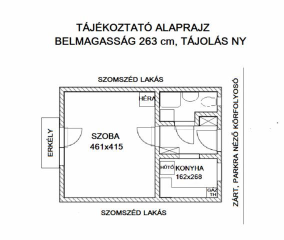 Eladó téglalakás, Budapesten, XIX. kerületben 37 M Ft, 1 szobás