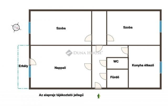 Eladó panellakás, Debrecenben 58.9 M Ft, 3 szobás