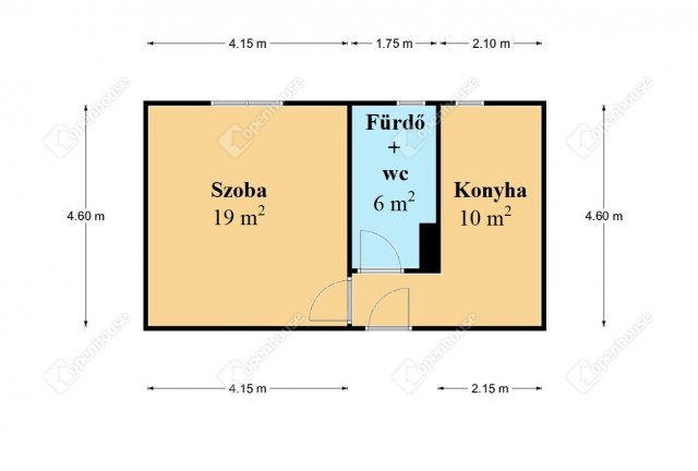 Eladó téglalakás, Sajóbábonyon 14.9 M Ft, 1 szobás