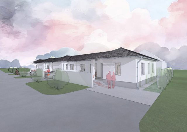 Eladó ikerház, Hatvanban 54.99 M Ft, 4 szobás