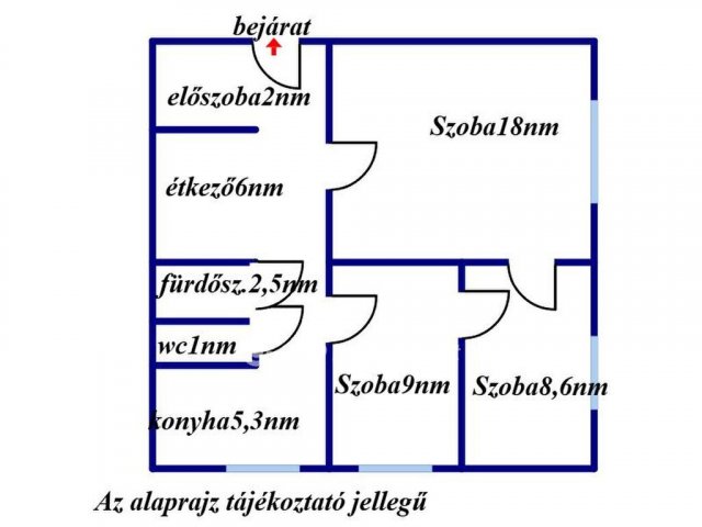 Eladó panellakás, Debrecenben 54 M Ft, 1+2 szobás