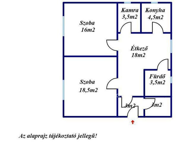 Eladó családi ház, Kötegyánon 7.5 M Ft, 2 szobás