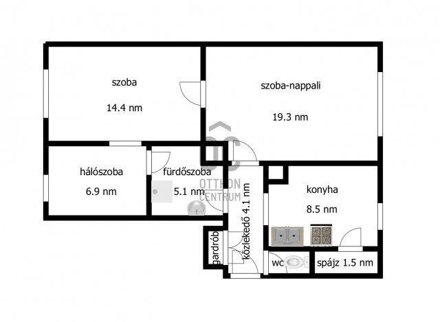 Eladó téglalakás, Kisvárdán 31.9 M Ft, 3 szobás