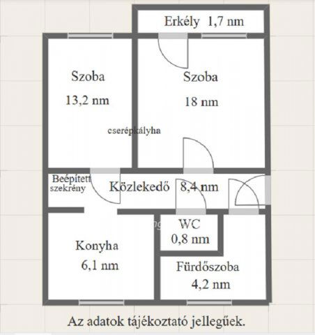 Eladó téglalakás, Dombóváron 23.9 M Ft, 2 szobás