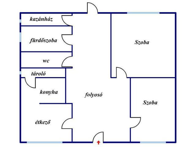 Eladó családi ház, Kabán 39 M Ft, 2 szobás