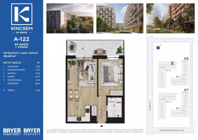 Eladó téglalakás, Budapesten, X. kerületben 62.721 M Ft