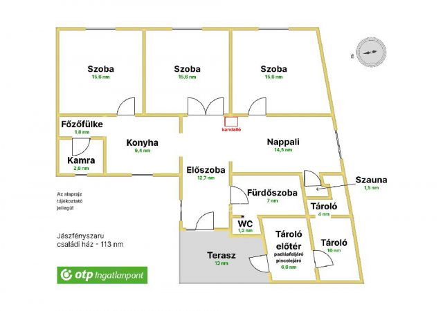 Eladó családi ház, Jászfényszarun 45 M Ft, 4 szobás