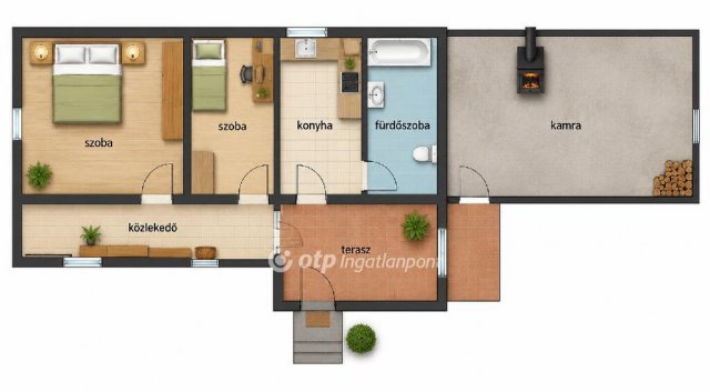 Eladó családi ház, Daruszentmiklóson 11.9 M Ft, 2 szobás