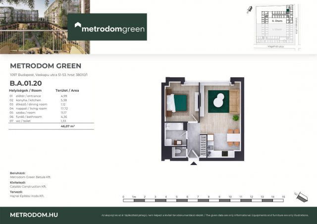 Eladó téglalakás, Budapesten, IX. kerületben, Vaskapu utcában