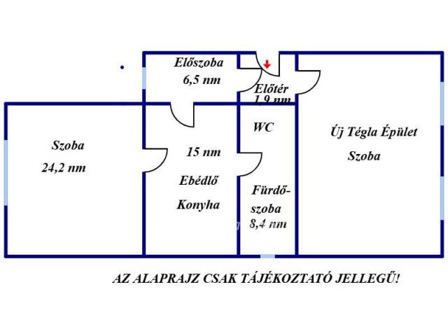 Eladó családi ház, Pétervásárán 15.1 M Ft, 2 szobás