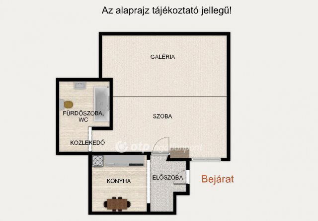 Eladó téglalakás, Budapesten, V. kerületben 53 M Ft, 1 szobás