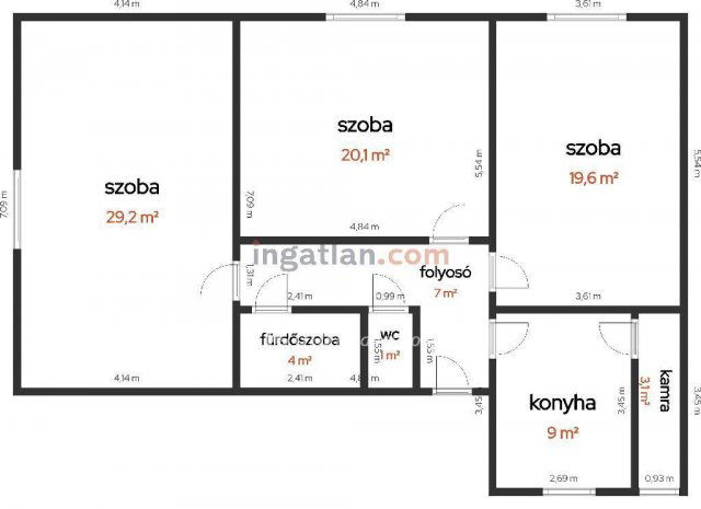 Eladó téglalakás, Tiszakécskén 29.3 M Ft, 3 szobás