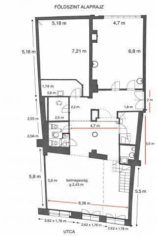 Eladó üzlethelyiség, Budapesten, VI. kerületben 358 M Ft