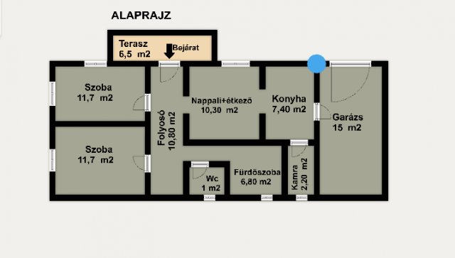 Eladó családi ház, Felsővadászon 12 M Ft, 2 szobás