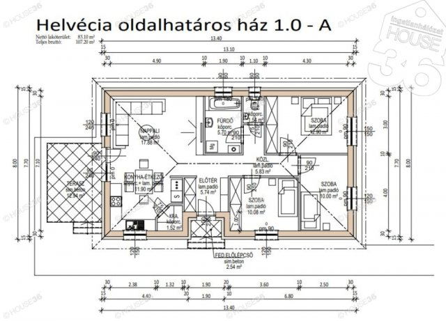 Eladó családi ház, Kecskeméten 72 M Ft, 4 szobás